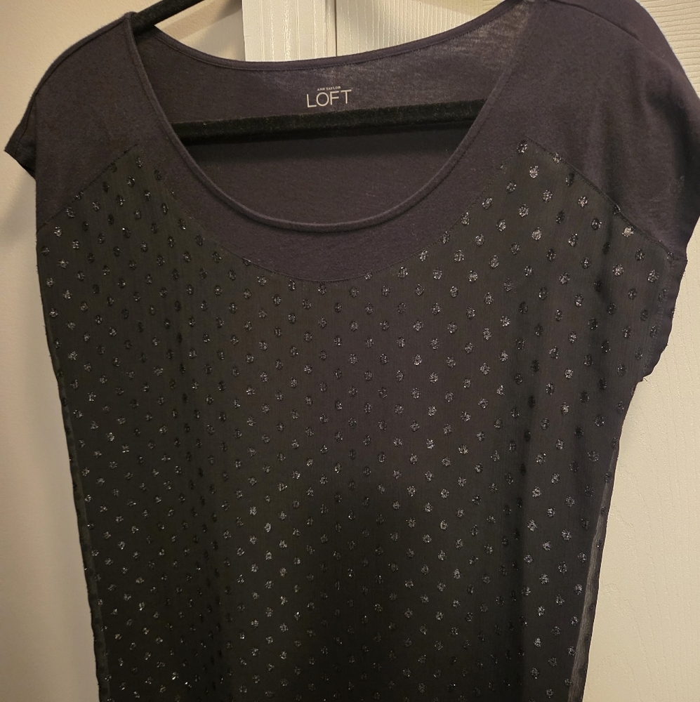 LOFT Women's Black Short Sleeve Tee